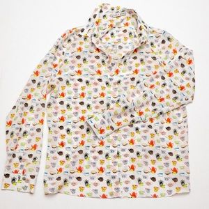 Alice and Olivia Willa silk teacup blouse NWT